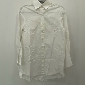 BALOSSA White HightLow Button Up Cuff Sleeve Collar
Blouse Oversize 6
Beautiful